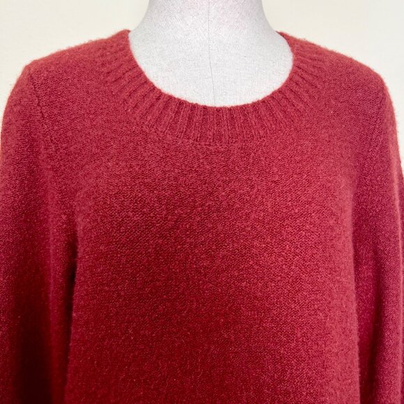 LUCKY BRAND Rust Long Sleeve Sweater Dress with Side Tie Details Size Large - Picture 8 of 10